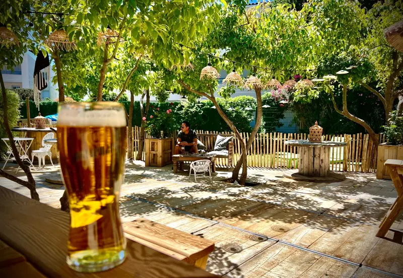 Bière pression en terrasse